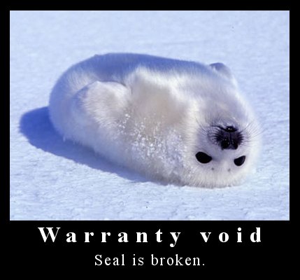 Broken seal