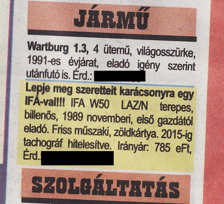 Karácsonyra IFÁ-t!