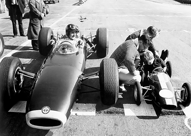 Graham Hill and Damon Hill