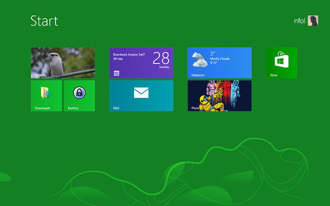 Windows 8 Start képernyő